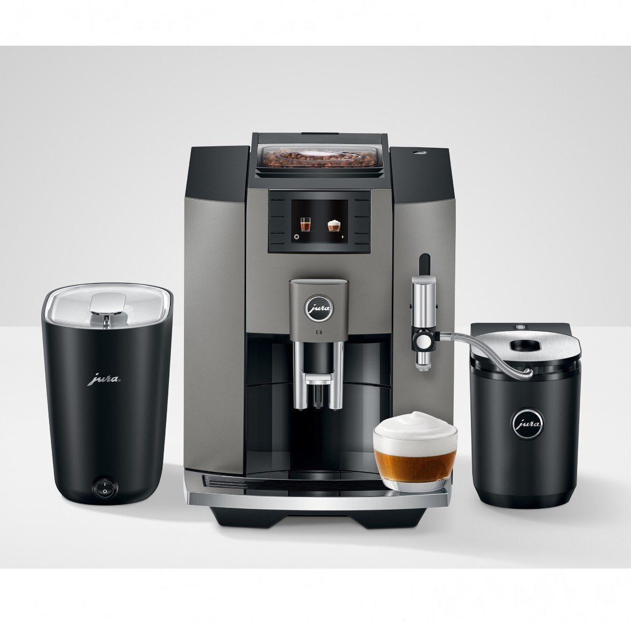 machine E8 Dark coffee love Inox coffee – Jura I (EB)